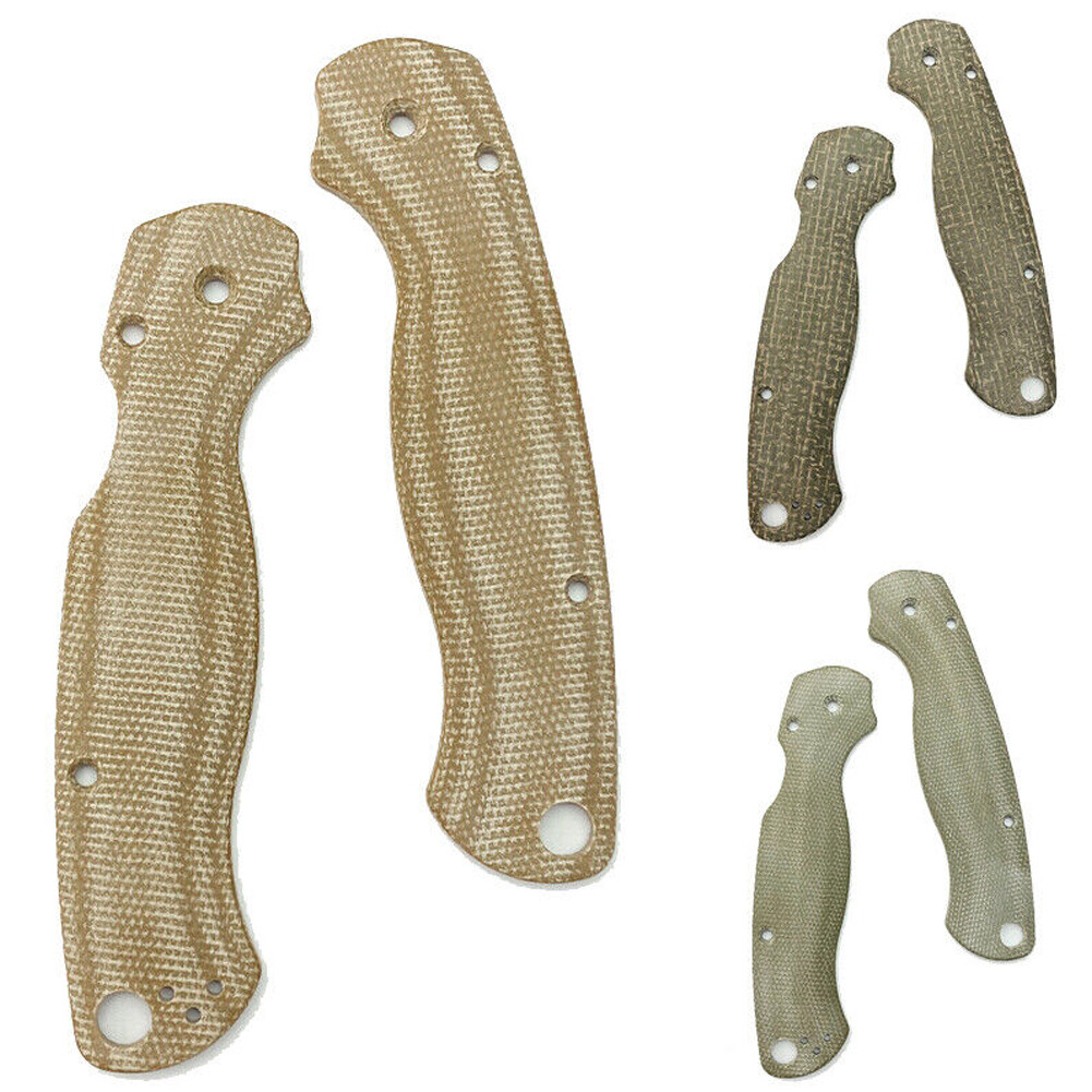 Custom Micarta Scales Handle Grips For Spider Spyderco Paramilitary 2 C81 New