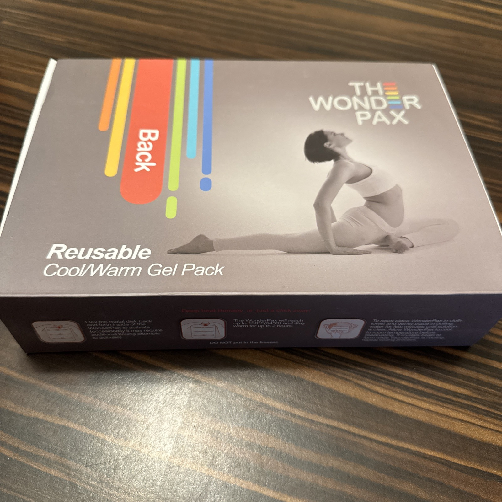 (2 Pack) The Wonder Pax BACK Reusable Cool Warm Compress Gel Pk New w/Body Strap