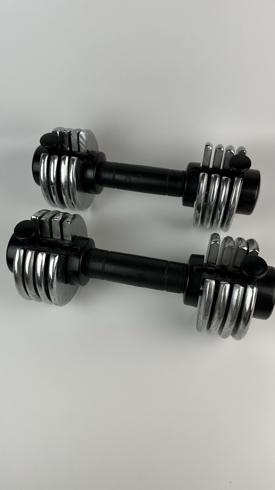 Reebok Speed Pac Dumbbell Set 2.5 - 12.5 lb Each Adjustable Weights up to 25 lb