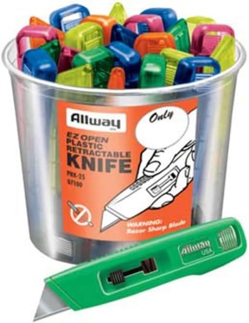 Lightweight Steel Utility Knife - Mixed Colors