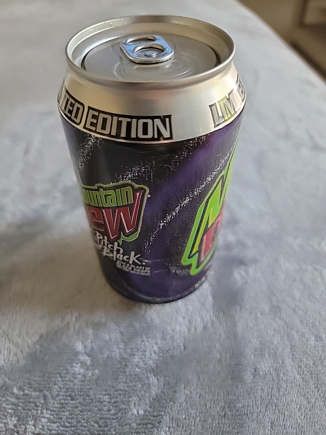 Mountain Dew Pitch Black Can - Limited Edition - Pop-top Unopened empty can