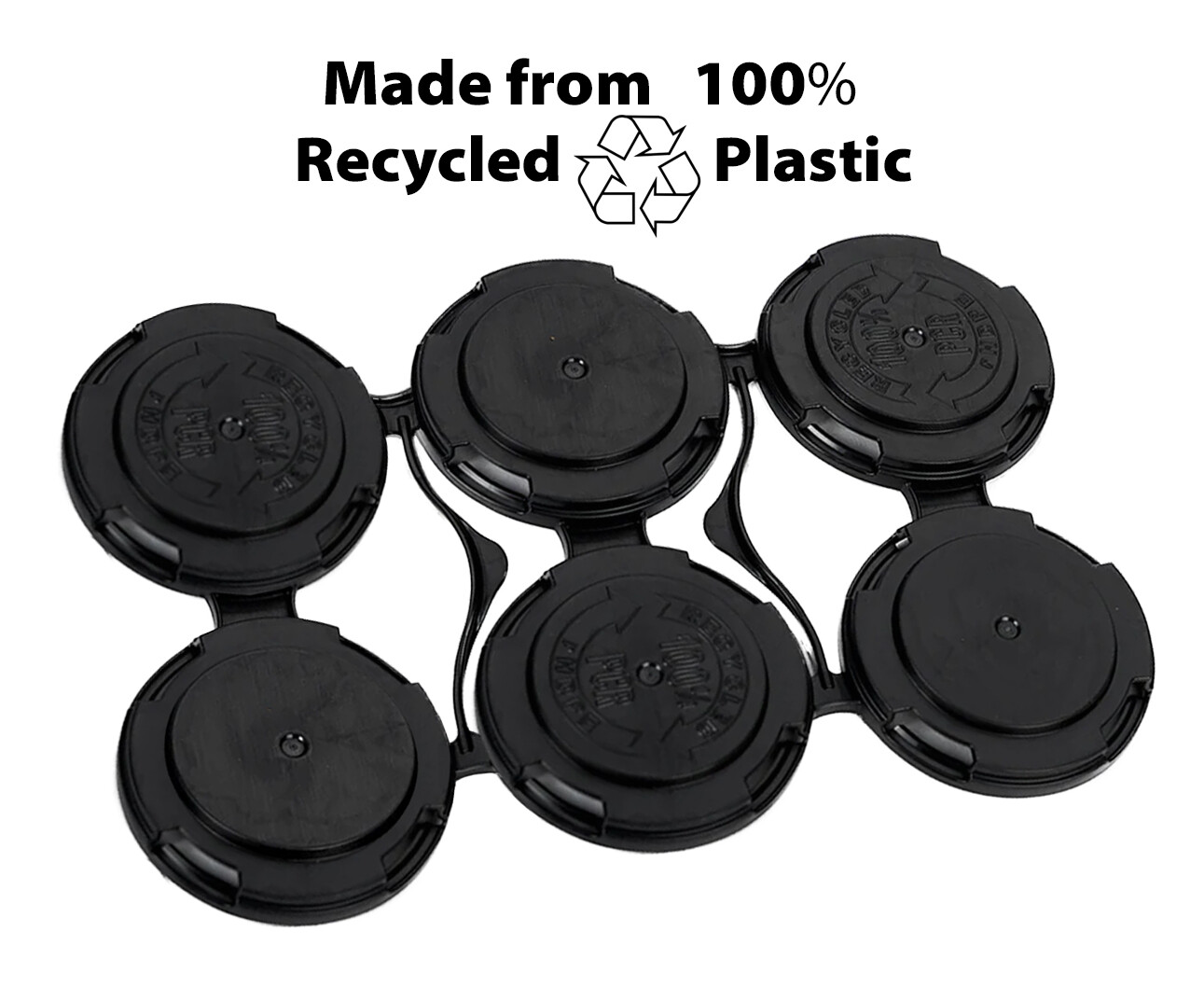 Home Brew Ohio 6 Pack Can Holder in Black 1 Count