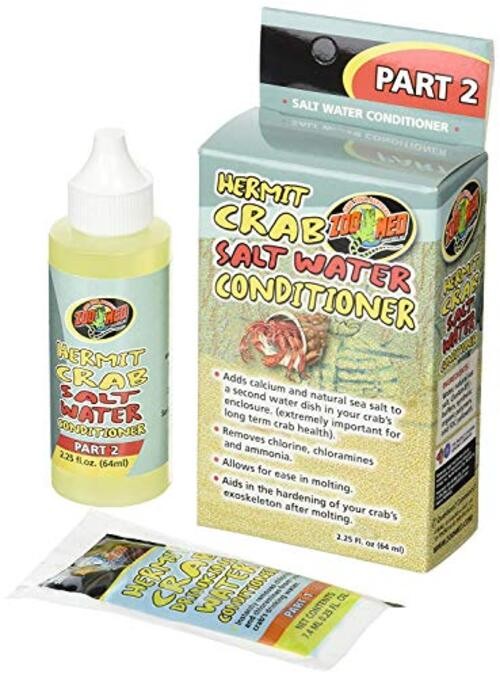 (3 Pack) Hermit Crab Salt Water Conditioner, 2.25-Ounce Each
