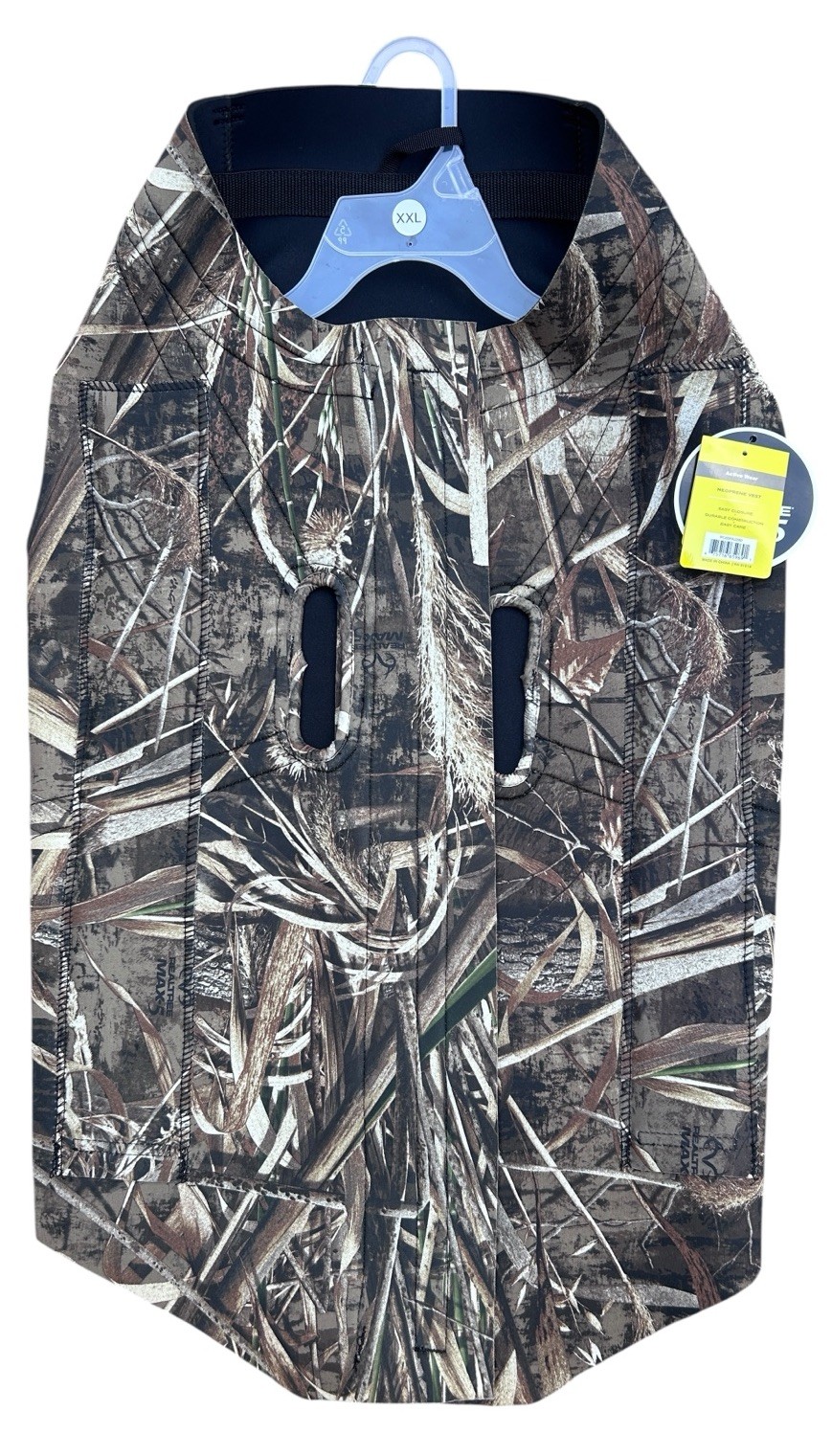 Track And Tail Dog Hunting Vest Waterproof 5mm Neoprene XXL Realtree MAX5 Camo