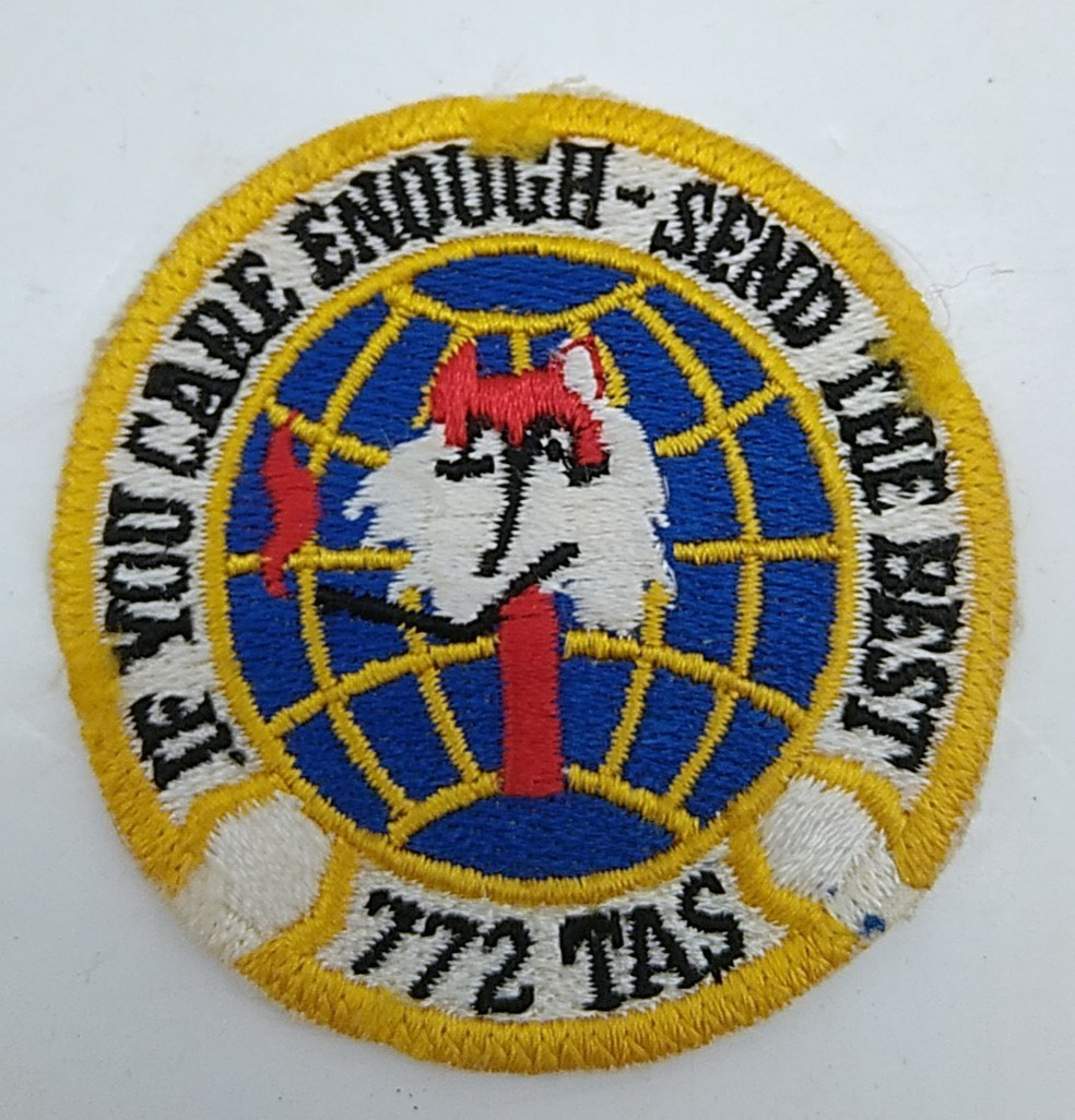 USAF Air Force 772d Tactical Airlift Sqn Dyess AFB Abilene Texas Patch Vintage