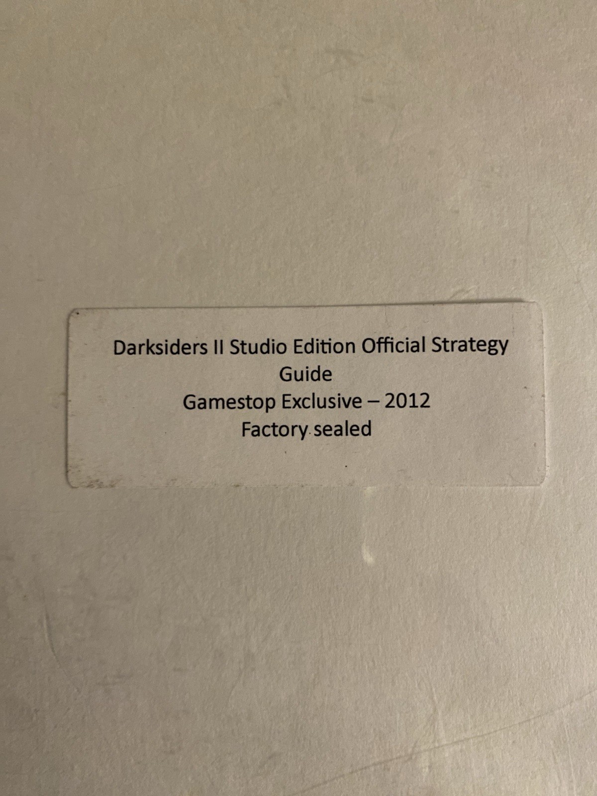 Prima Games Darksiders II Studio Edition Strategy Guide 2012 Factory Sealed