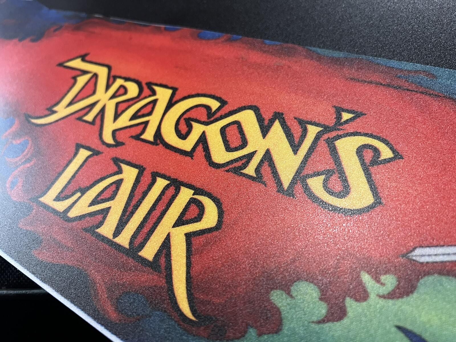 Dragon's Lair Arcade Marquee Dedicated Size DECAL