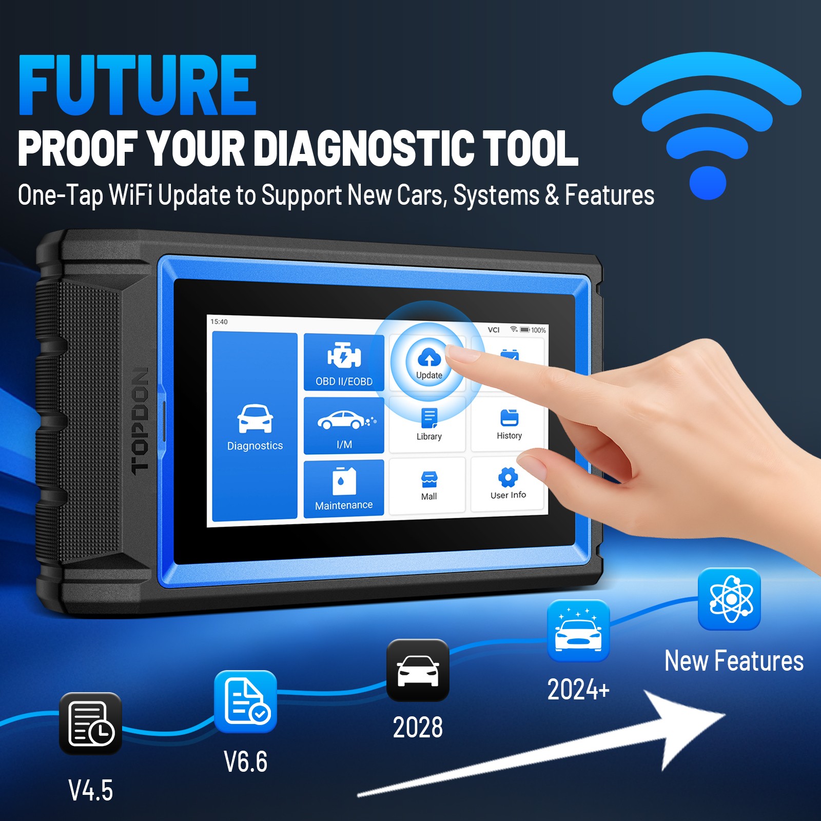 2026 TOPDON VeriDiag X800BT OBD2 Scanner Bidirectional All System Tool 34+ Reset