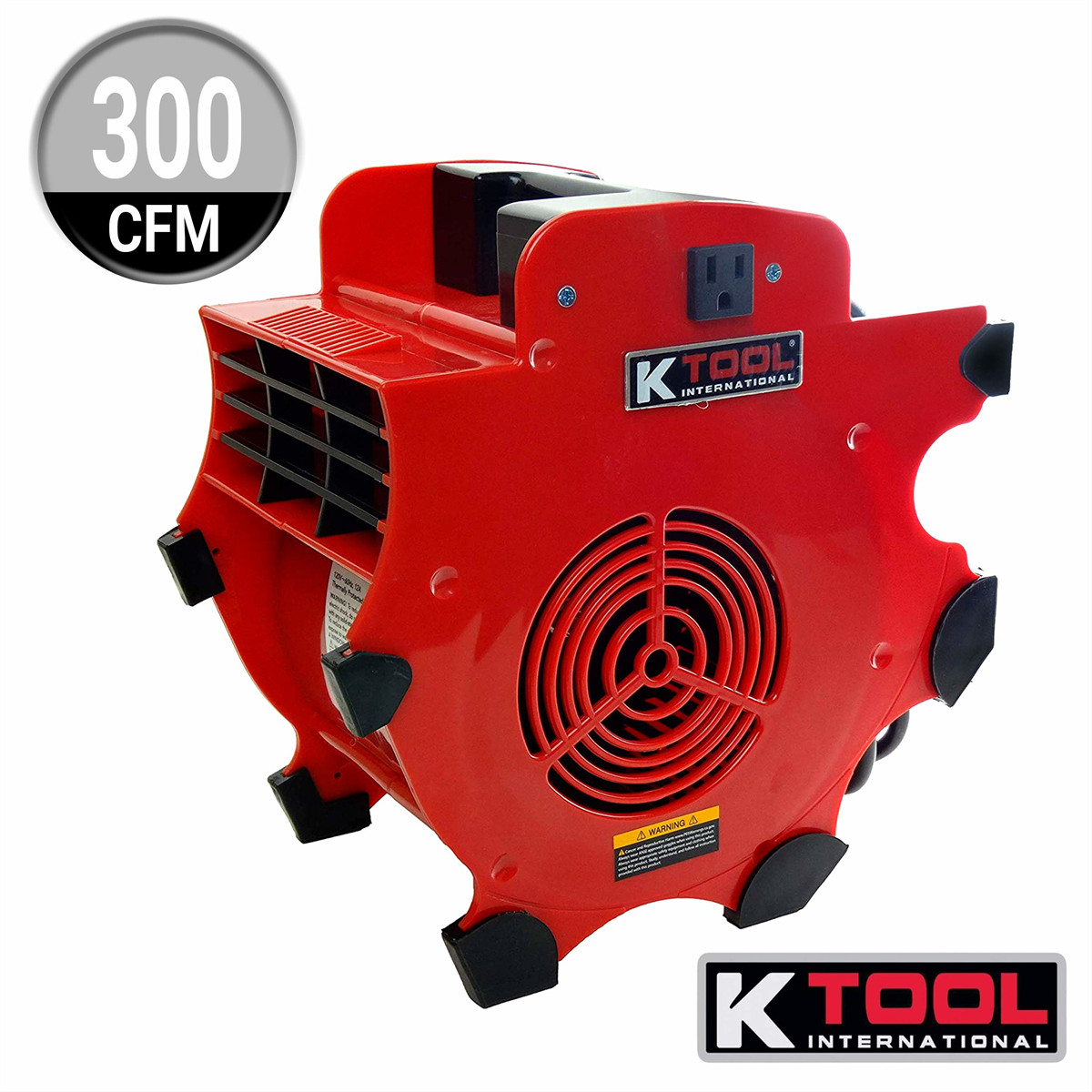K Tool 77702 Workforce Blower, 3-Speed, 300 CFM, Impact Resistant Design
