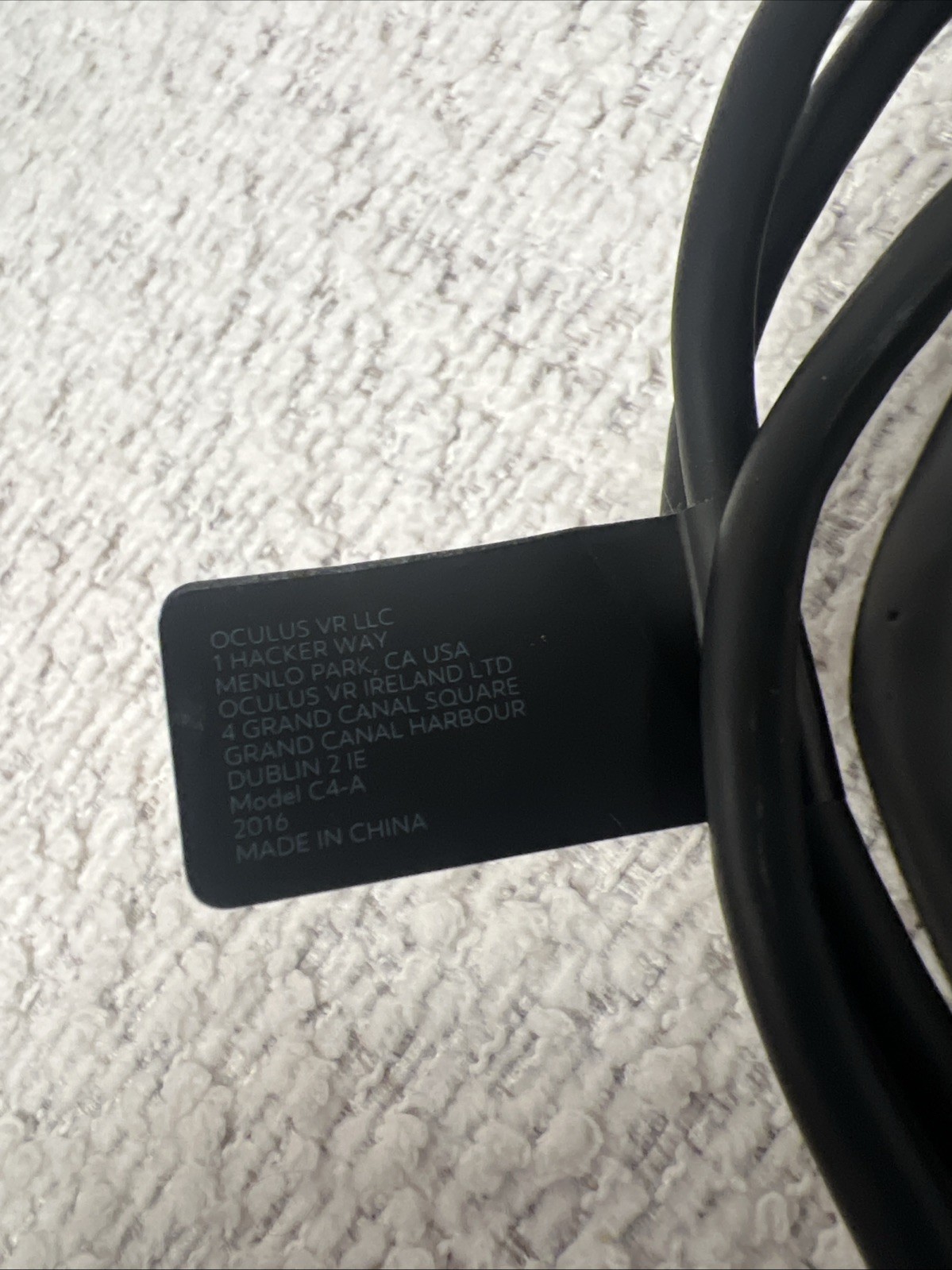 💥EXCELLENT💥GENUINE ORIGINAL OEM META OCULUS RIFT CV1 VR CABLE ONLY 💥TESTED💥