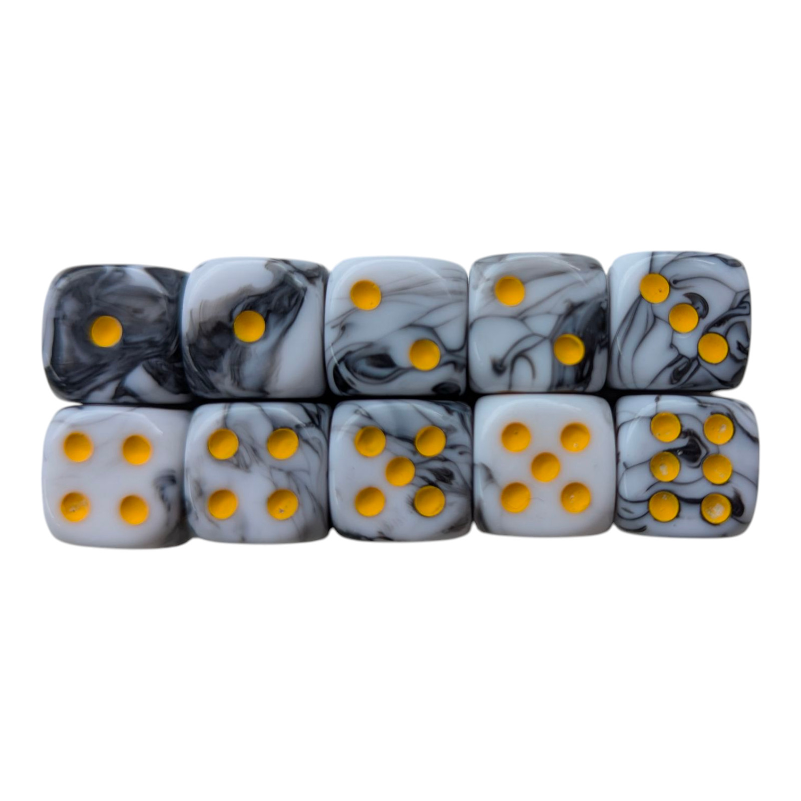 10 d6 Acrylic 12mm dice - warhammer 40k - table top - DnD - multibuy