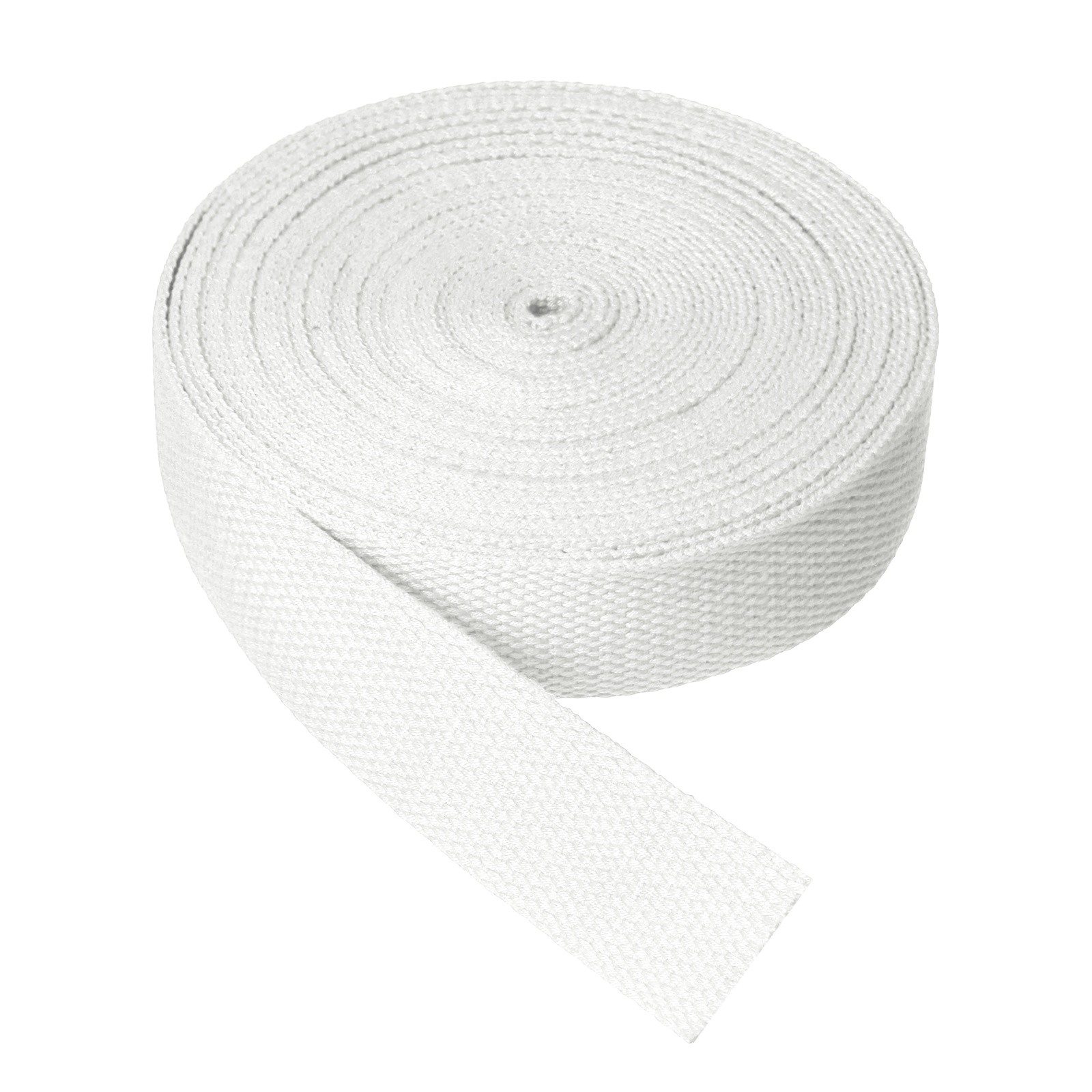 Cotton Twill Tape, 1" 10 Yards Cotton Ribbon Bias Binding Tape White