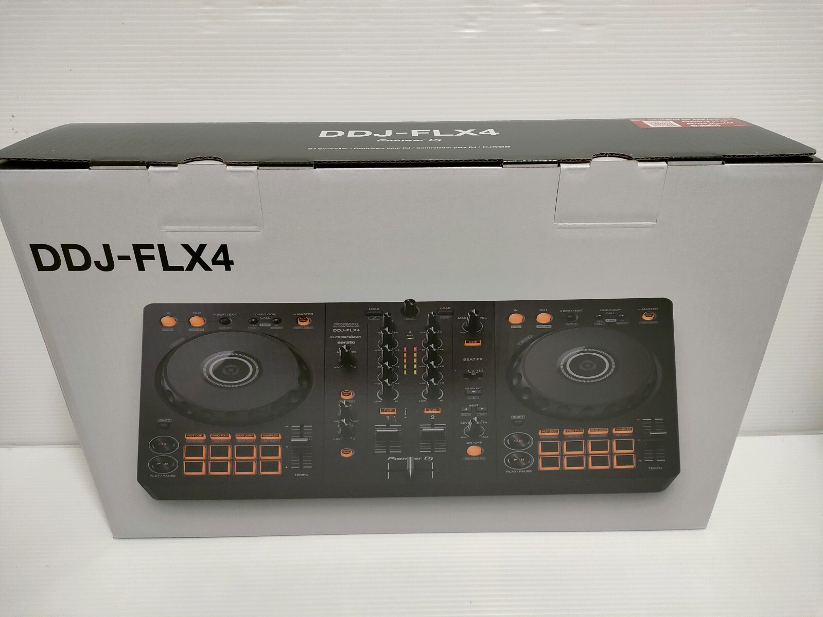 Pioneer DDJ-FLX4 2-Channel Serato Lite Rekordbox Software DJ Controller Black