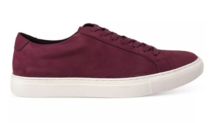 Alfani Men's Grayson Suede Lace-Up Sneakers - BURGUNDY