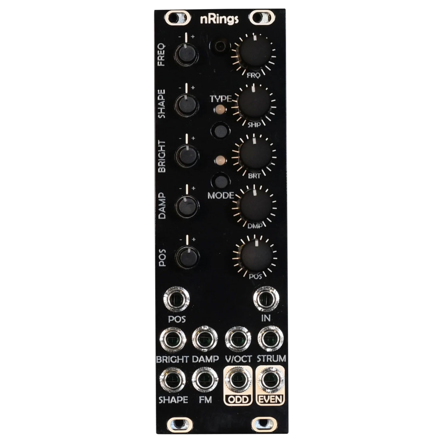After Later Audio nRings Micro Mutable Ins Rings Clone Module - Black and Gold