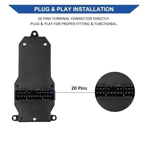 Driver Side Master Power Window Switch Control Button Compatible with 2001