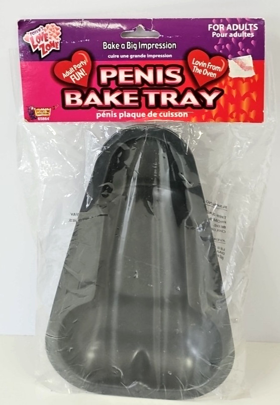Lovin From The Oven Pecker Cake Pan Bridal Shower Adult Party Joke Reusable 10"