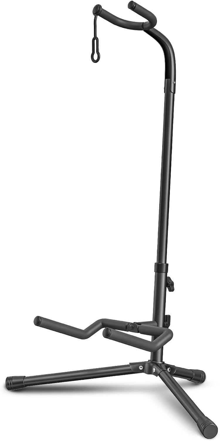 Elegant Adjustable Guitar Stand - Foldable for Electric & Classical Instruments