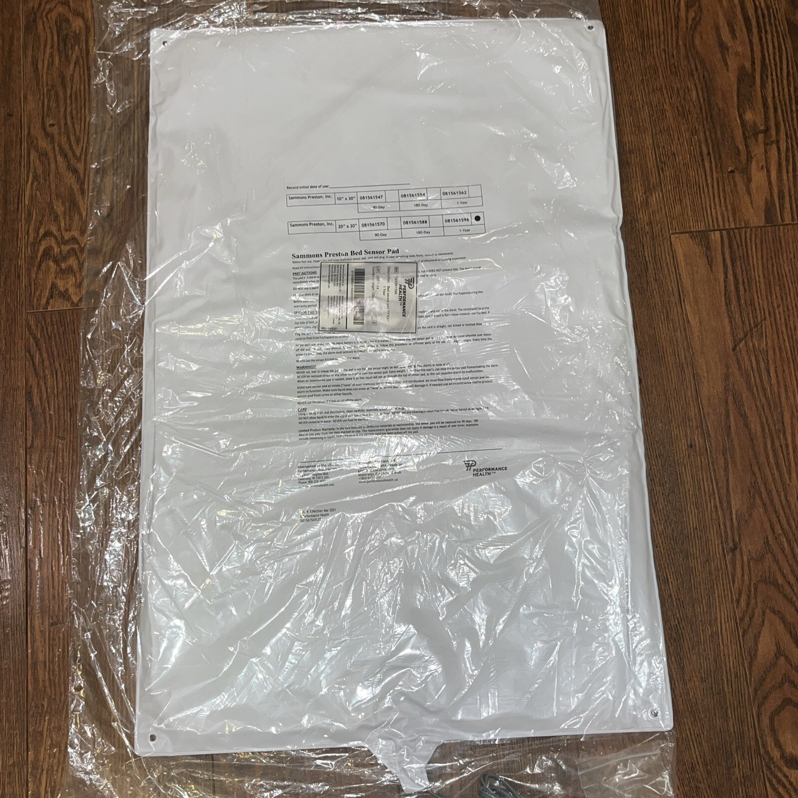 Sammons Preston Bed Sensor Pad 20” X 30” Performance Health ALARM NOT INCLUDED