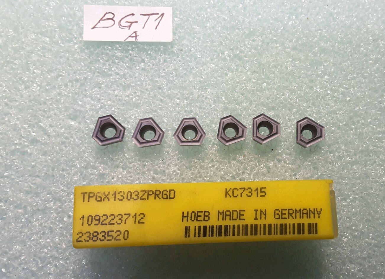 KENNAMETAL  TPGX1303ZPRGD  KC7315  CARBIDE INSERTS   6 pcs