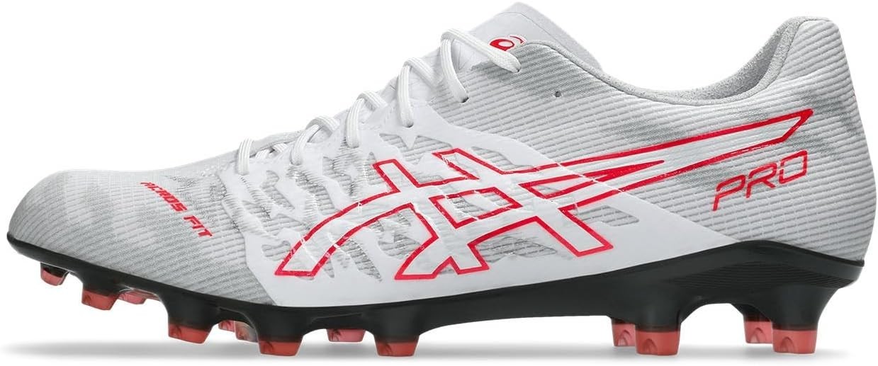 ASICS Soccer Cleats DS LIGHT ACROS PRO 3 1101A071-104 White/Flash Red