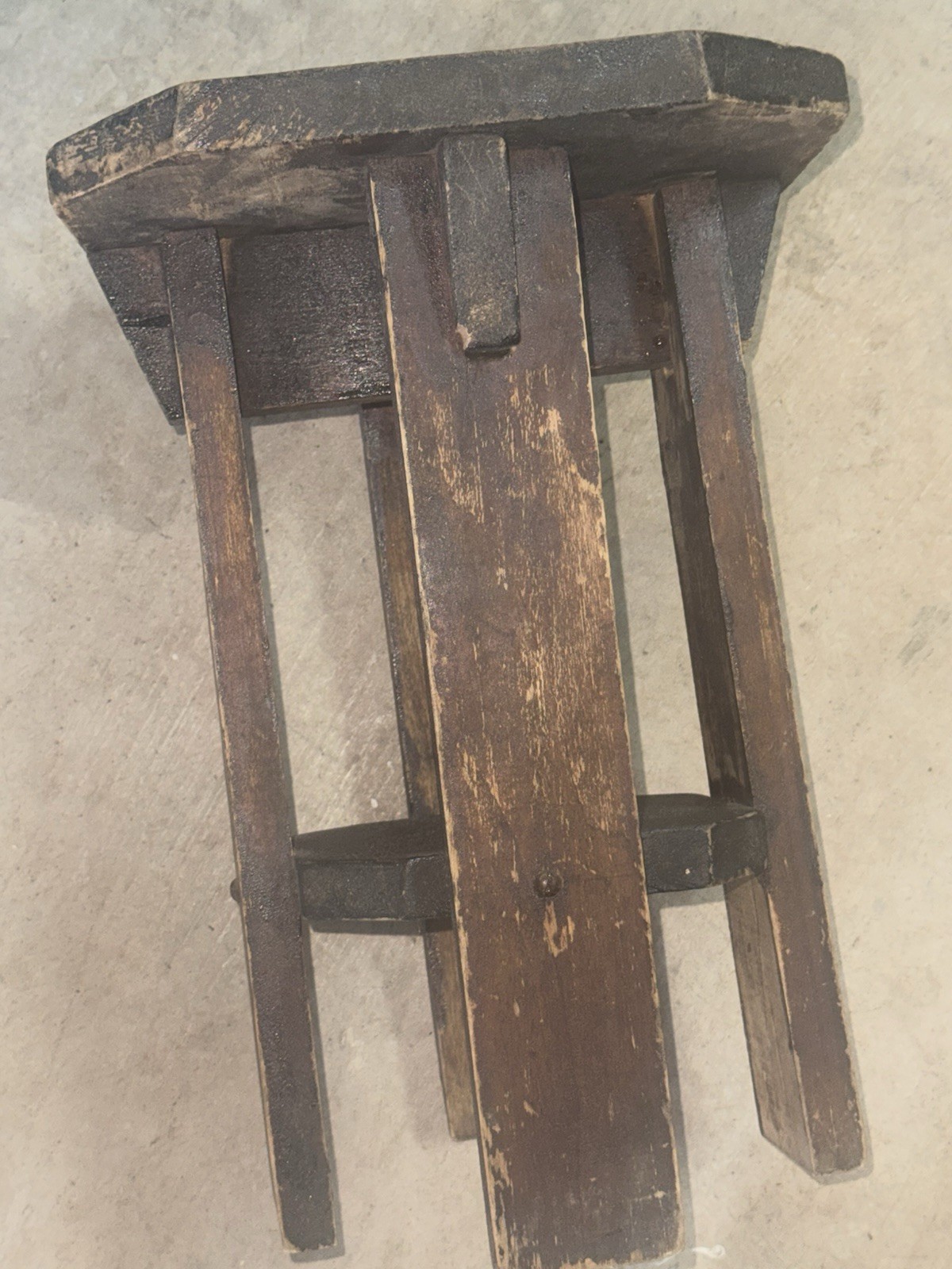 Vintage Antique wooden milking stool