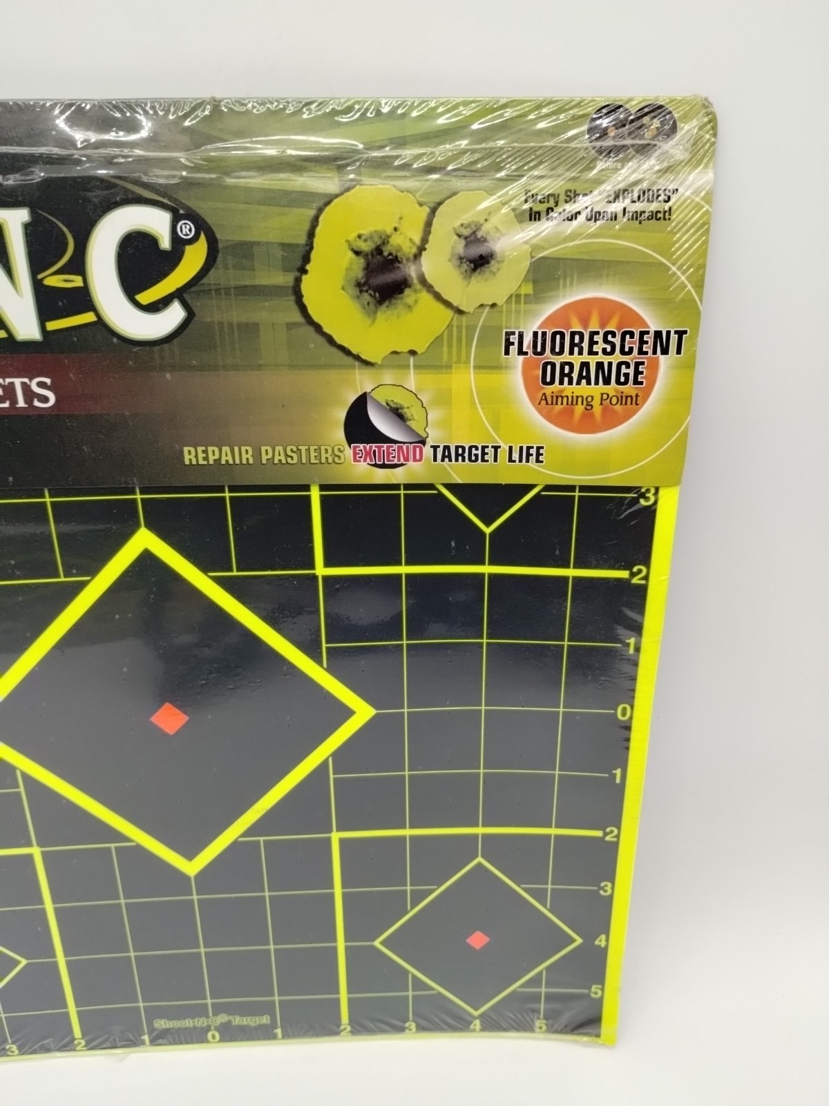 SHOOT-N-C 12 Inch Targets - 12 Count Pack Self Adhesiv