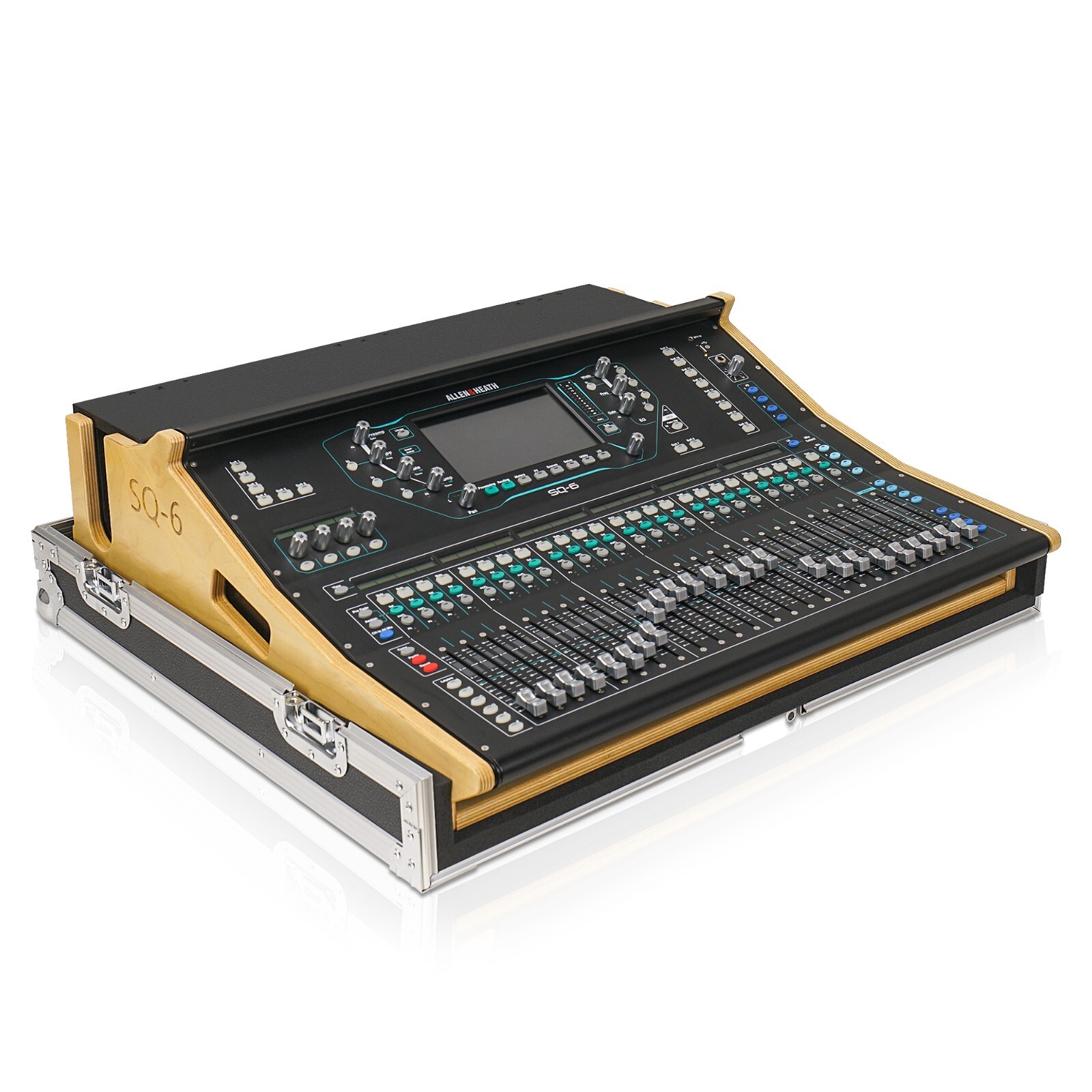 Sound Town ATA Plywood Mixer Cas w/ Doghouse for SQ6 Mixer Console (STRC-SQ6DH)