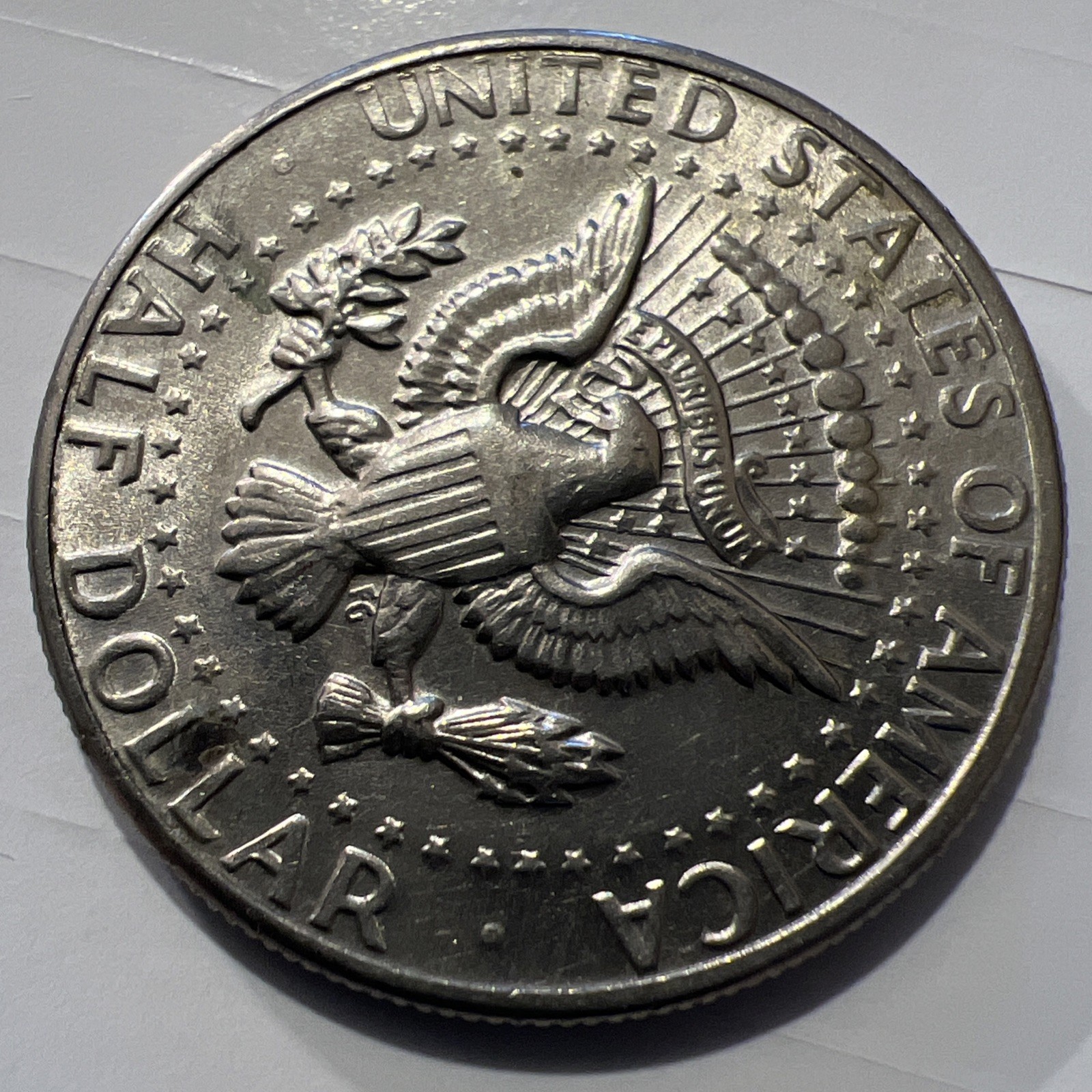 1971 D Kennedy half dollar