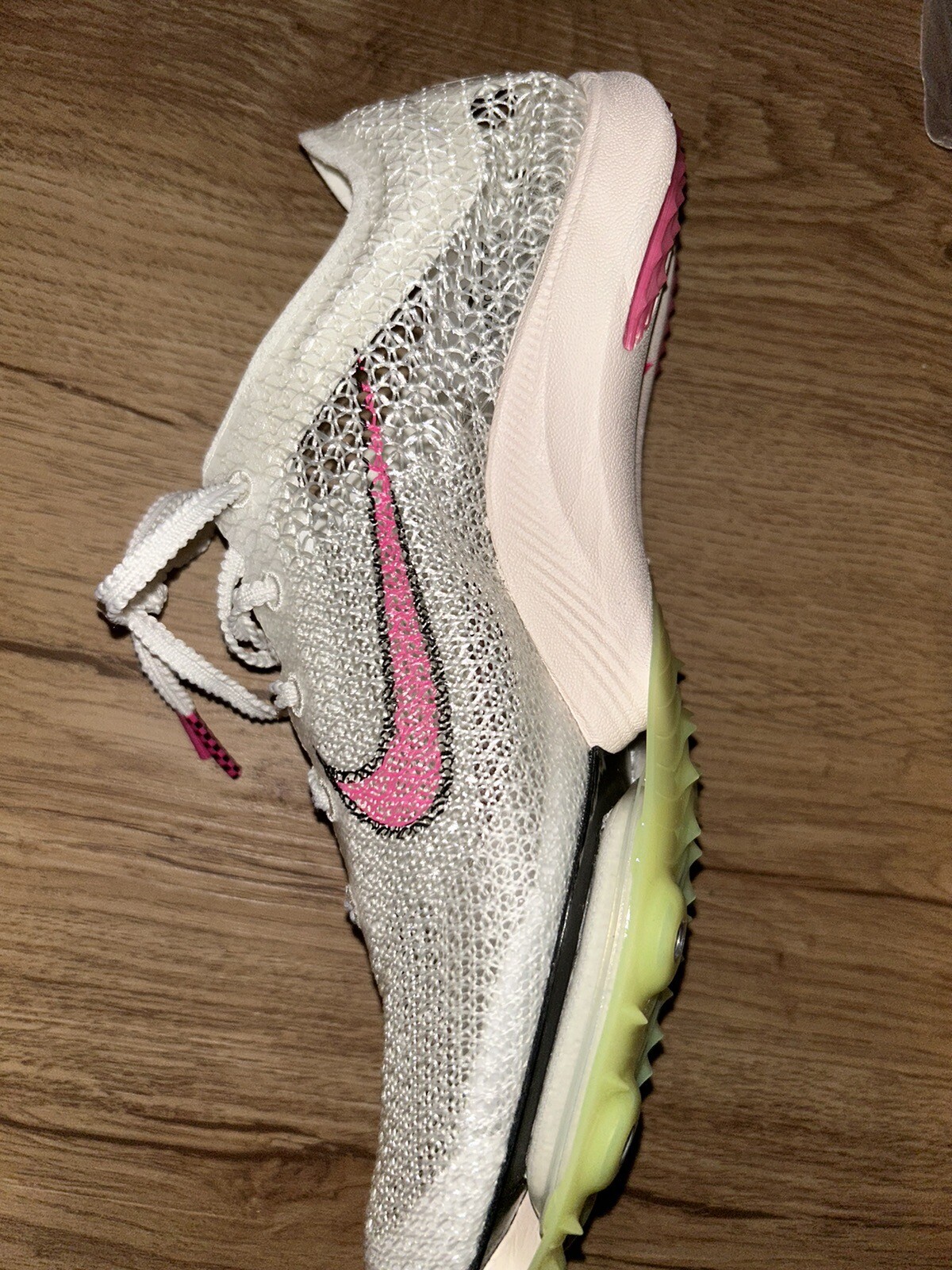 NIKE MENS AIR ZOOM VICTORY TRACK FIELD SHOES W/SPIKES SAIL FIERCE PINK SIZE 10.5