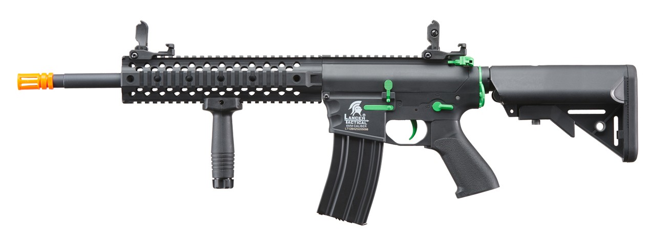 Lancer Tactical Gen 2 M4 EVO Electric Airsoft AEG Rifle Gun – Black/Green (Batte