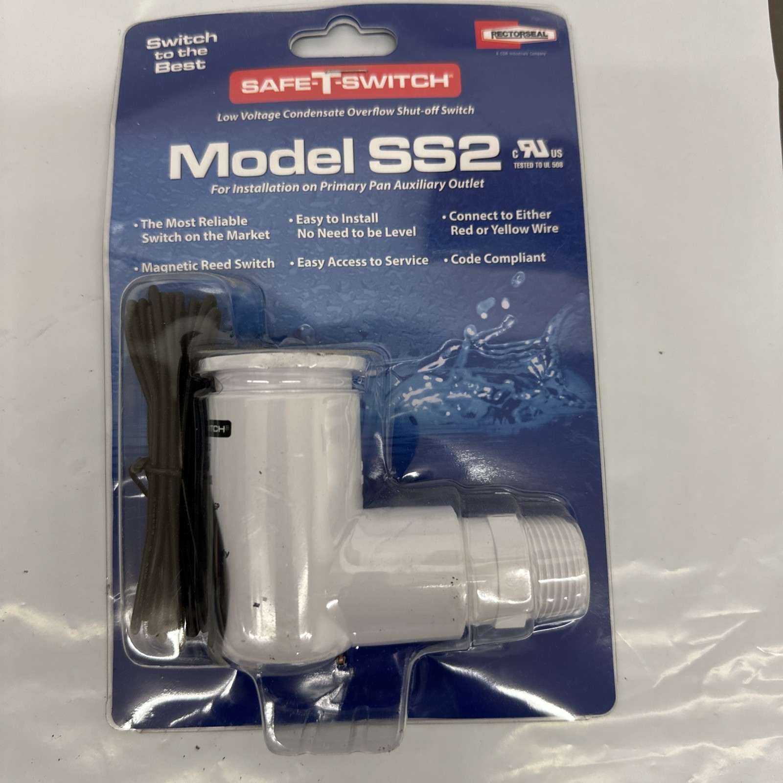 SAFE-T-SWITCH MODEL SS2 Condensate Overflow Shut Off Switch