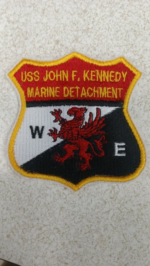 New USS John F Kennedy CV-67 Marine Detachment Embroidered Patch