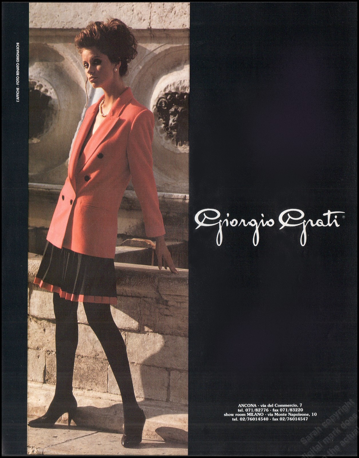 1992 High Heels G. Grati Magazine Print Ad Fashion Long Legs shoes-12B