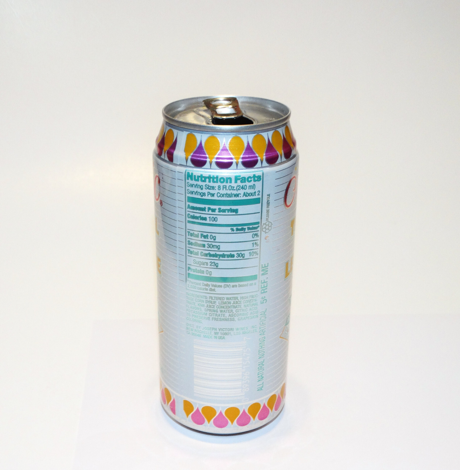 Mistic Lemonade Can 15.5 oz c1990s Vintage 90s