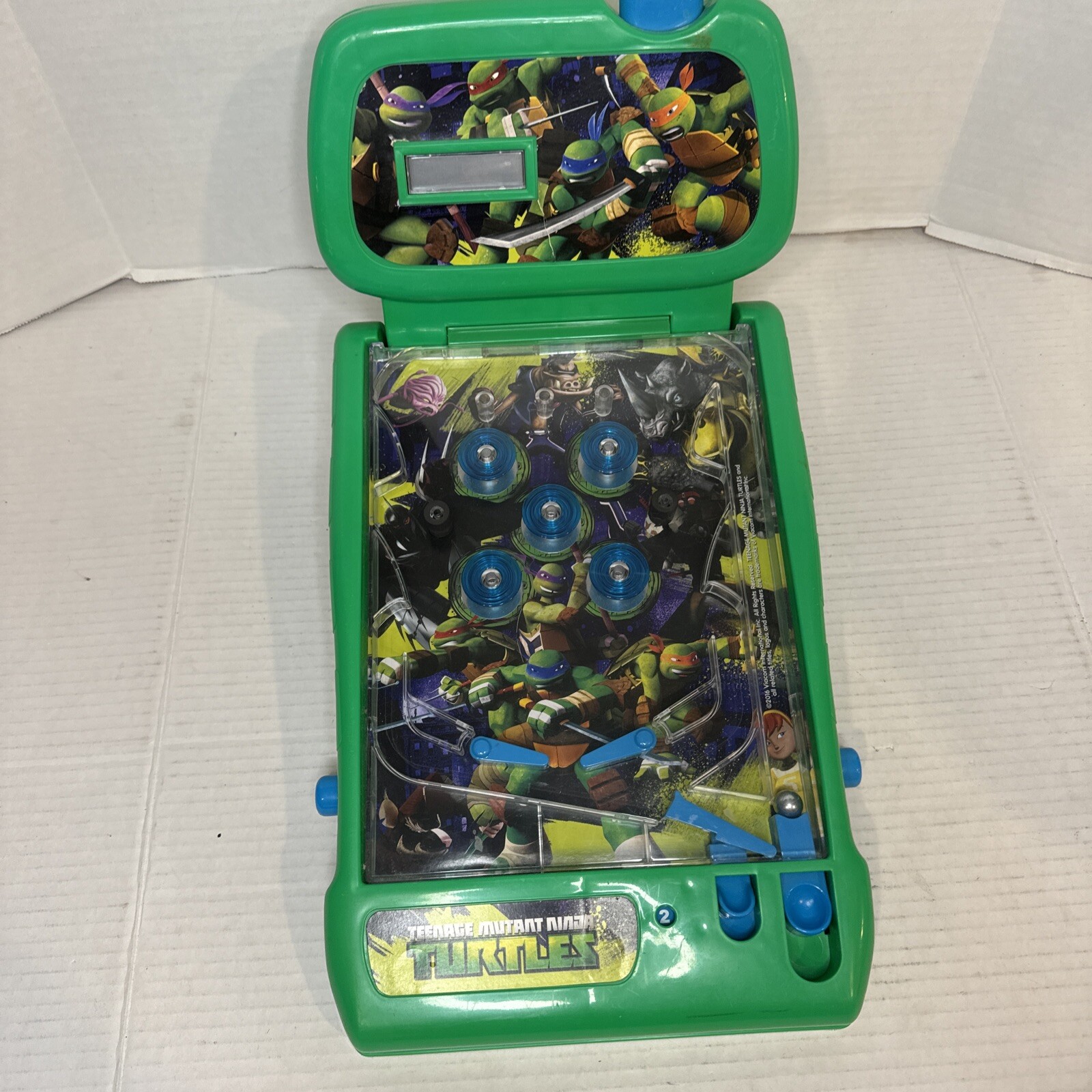 Teenage Mutant Ninja Turtles Mini Pinball Game Electronic Tested Works