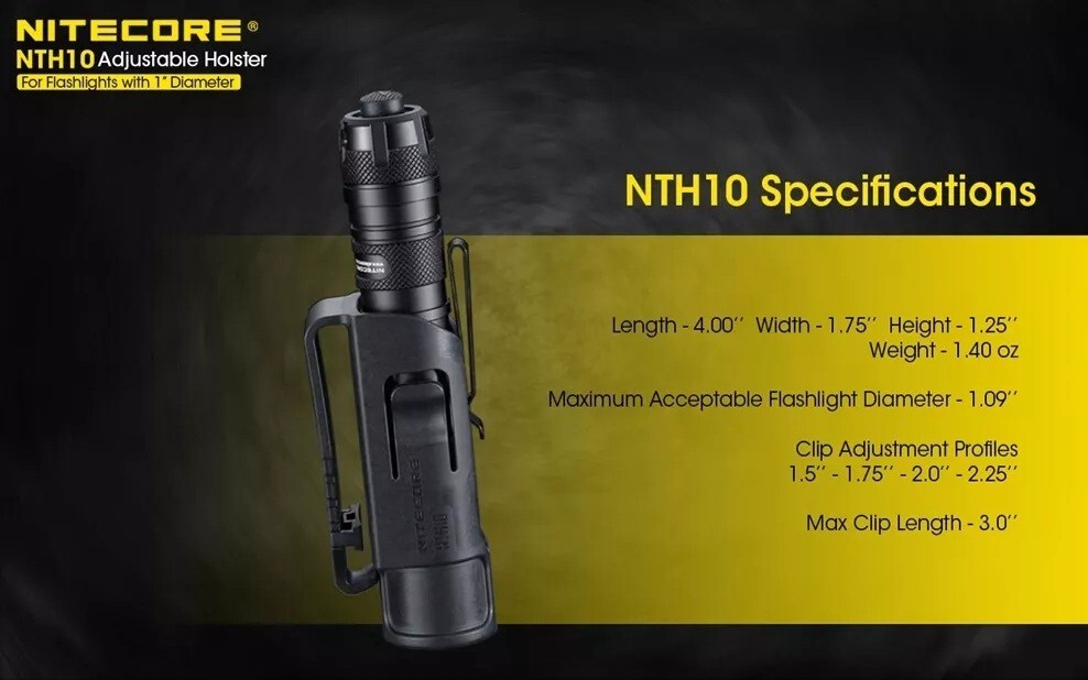 Nitecore NTH10 Flashlight Torch Holster