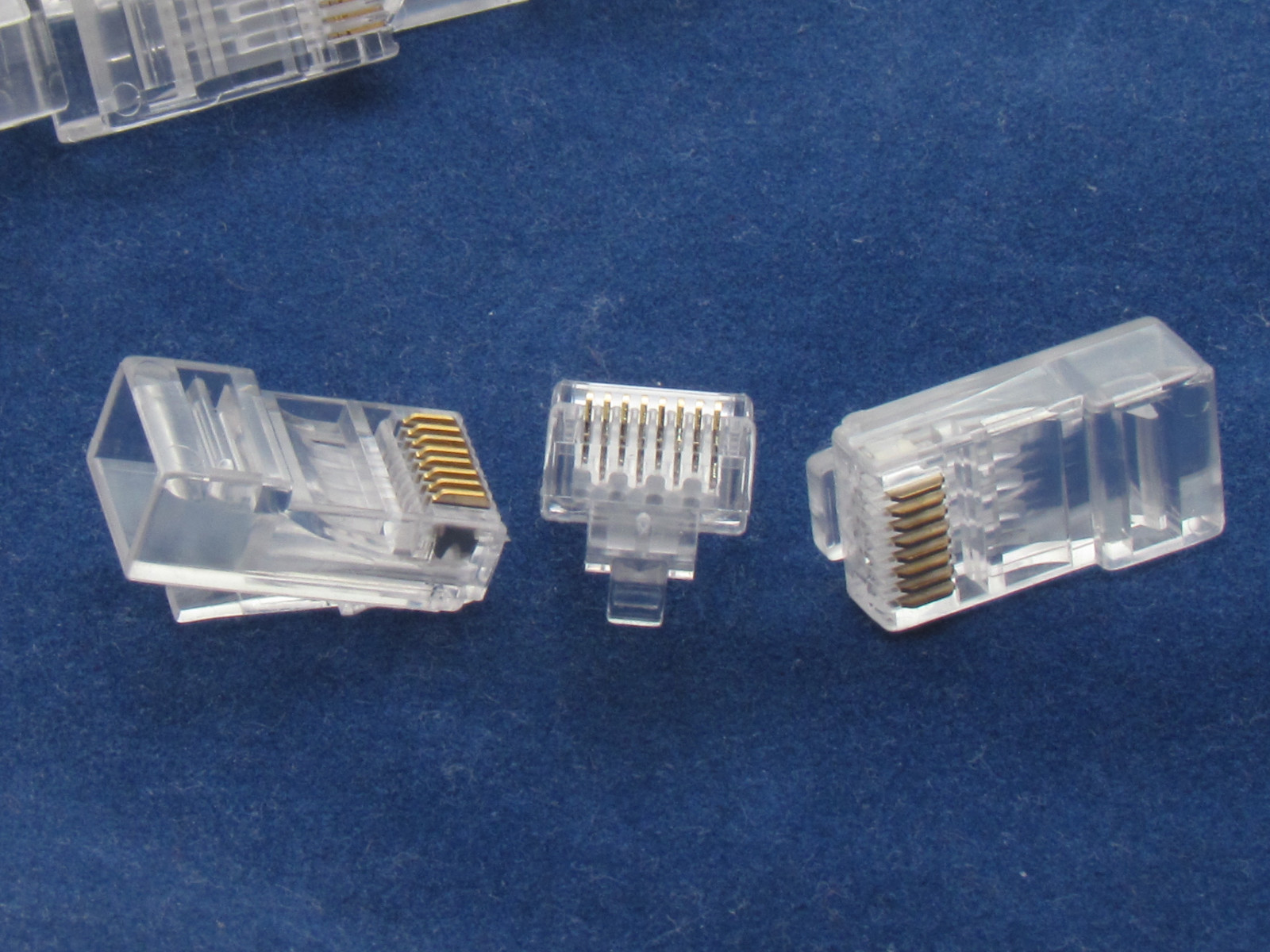 100 X pcs RJ45 Plug Cat6 Modular LAN Network Connector Internet Ethernet Cable E