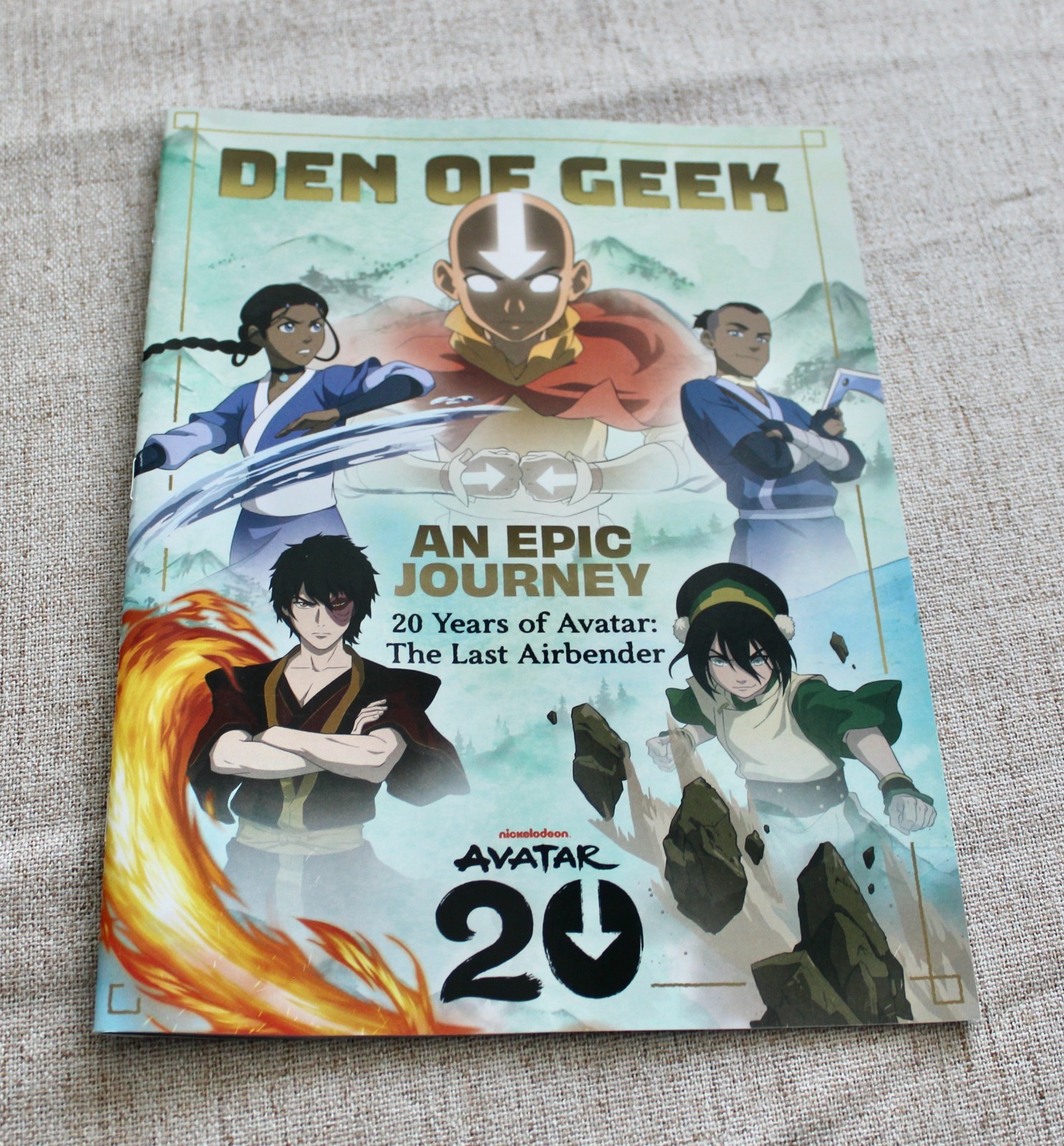 SDCC 2025 Den of Geek Avatar: The Last Airbender Magazine
