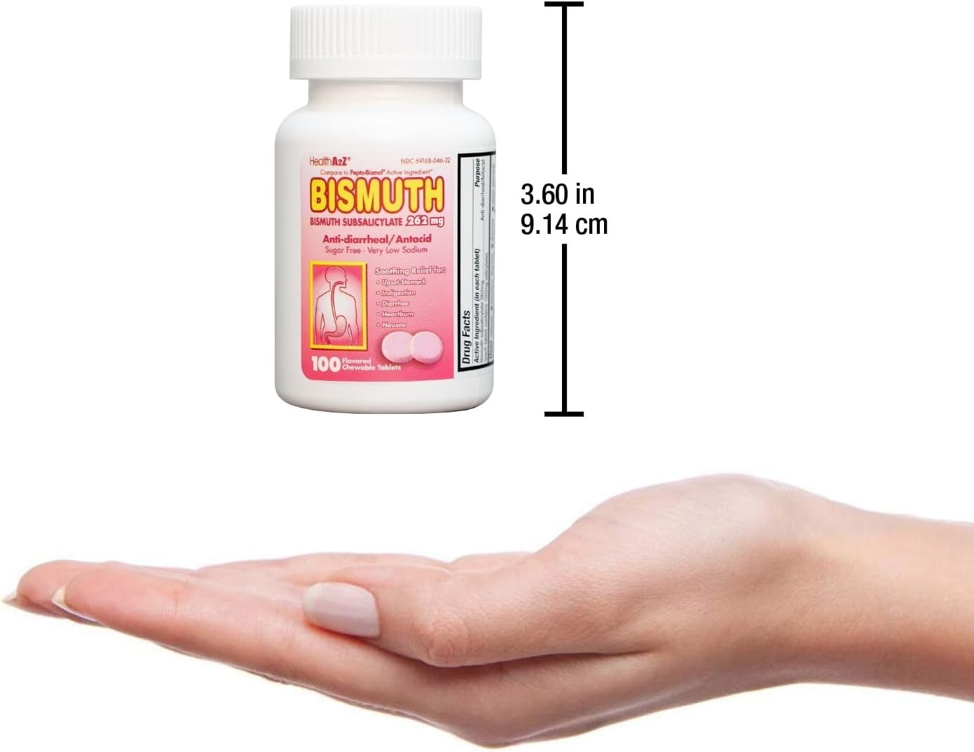 Bismuth Subsalicylate 262Mg Capsules, 100 Count