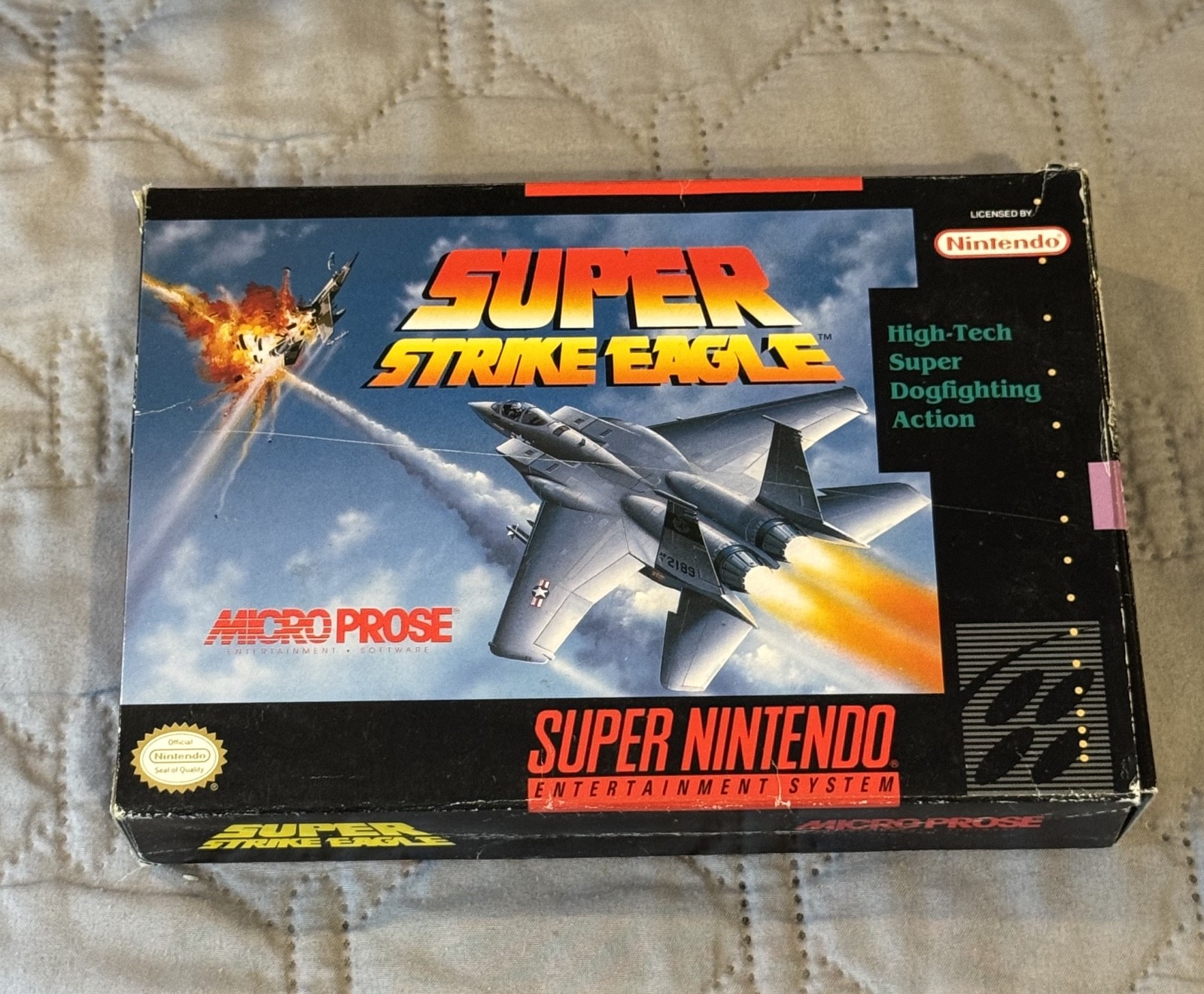 Super Strike Eagle    *  Snes Box Only * Super Nintendo Original box