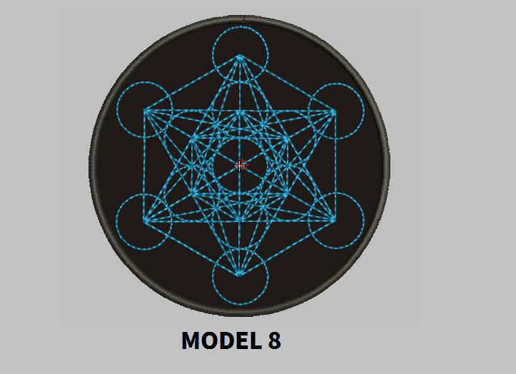 Metatron 4" Round Patch Embroidered customized color