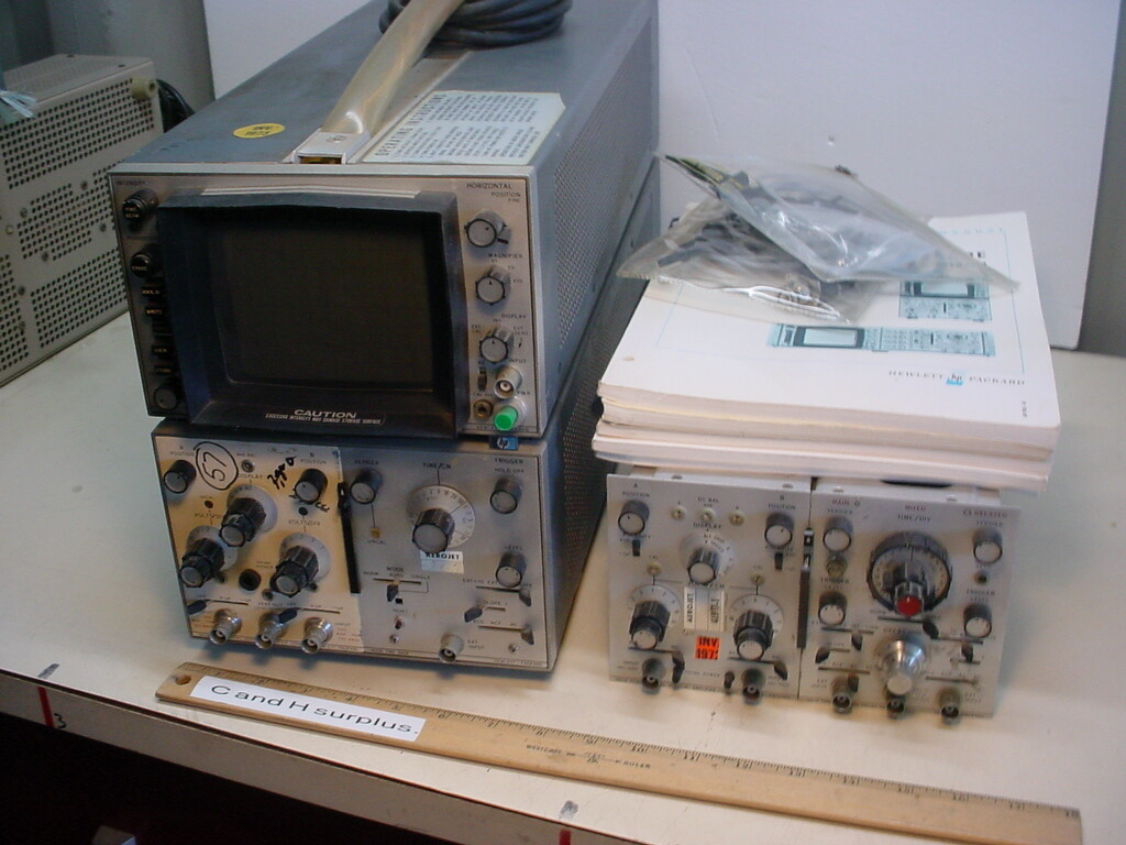 HP 181A Oscilloscope with extras