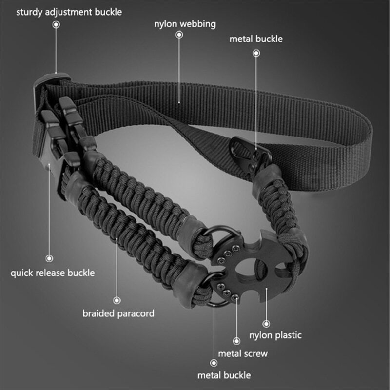 New Tactic Sling 3 Point Bungee Rifles Strapping Belt Three-Point Strap