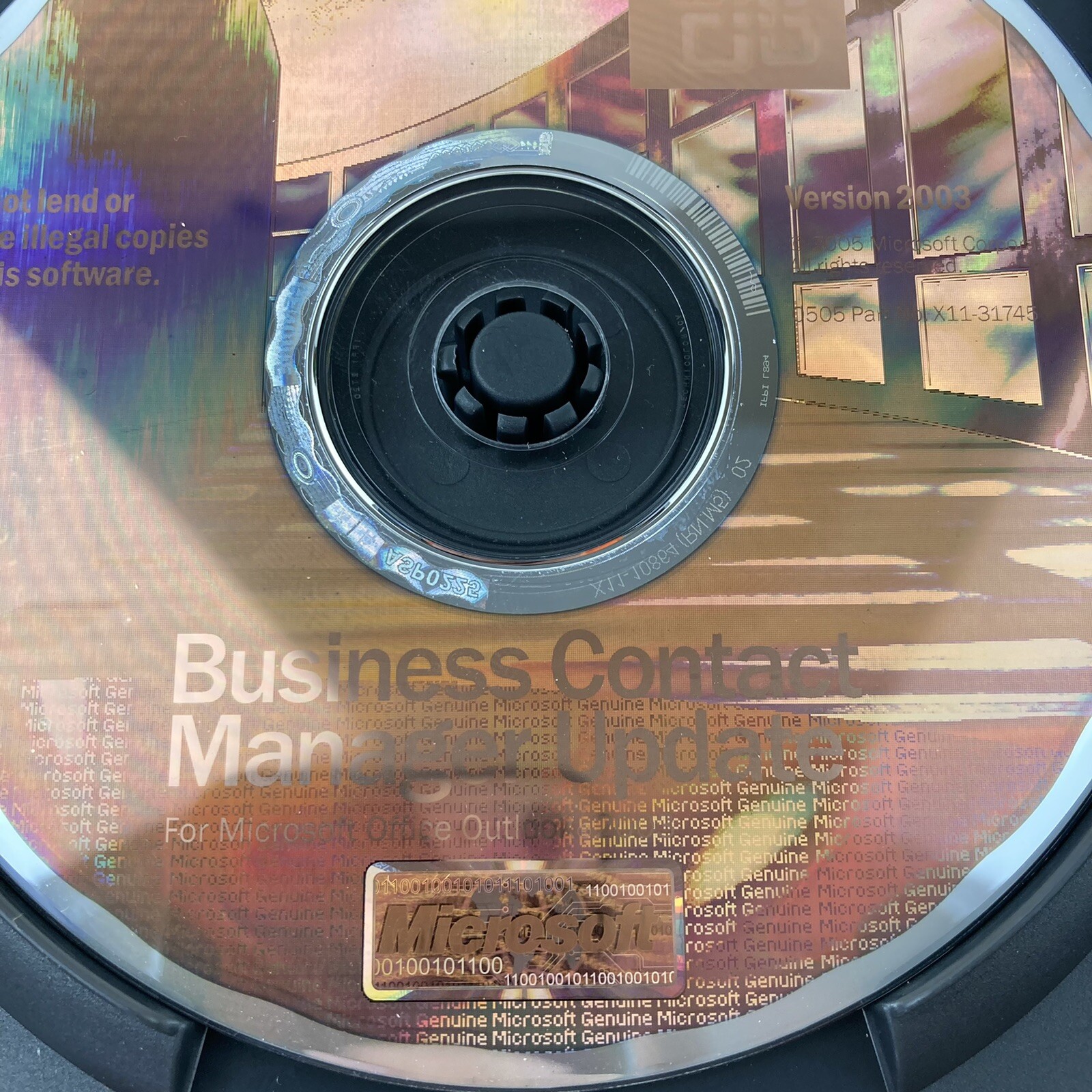 Microsoft Office Outlook Business Contact Manager 2003 With Update Disk