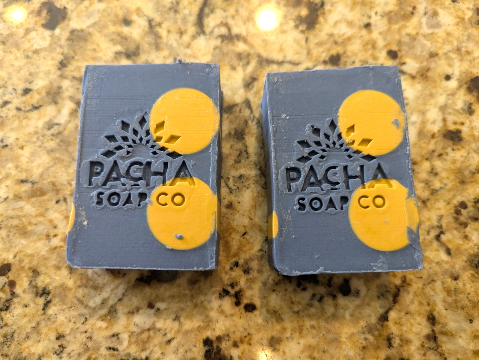 Pacha Soap Co. 2 Pack Lavender & Blue Tansy Bar Soap Hand Crafted 4 oz each