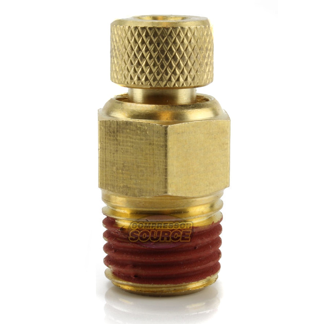 1/4" Male NPT Brass Air Compressor Tank Drain Petcock Water Moisture Pet Cock