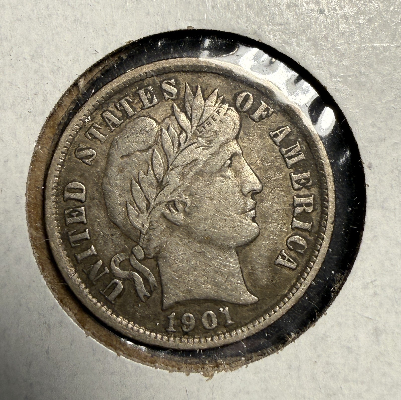1901-S Barber Dime, XF, (15651)