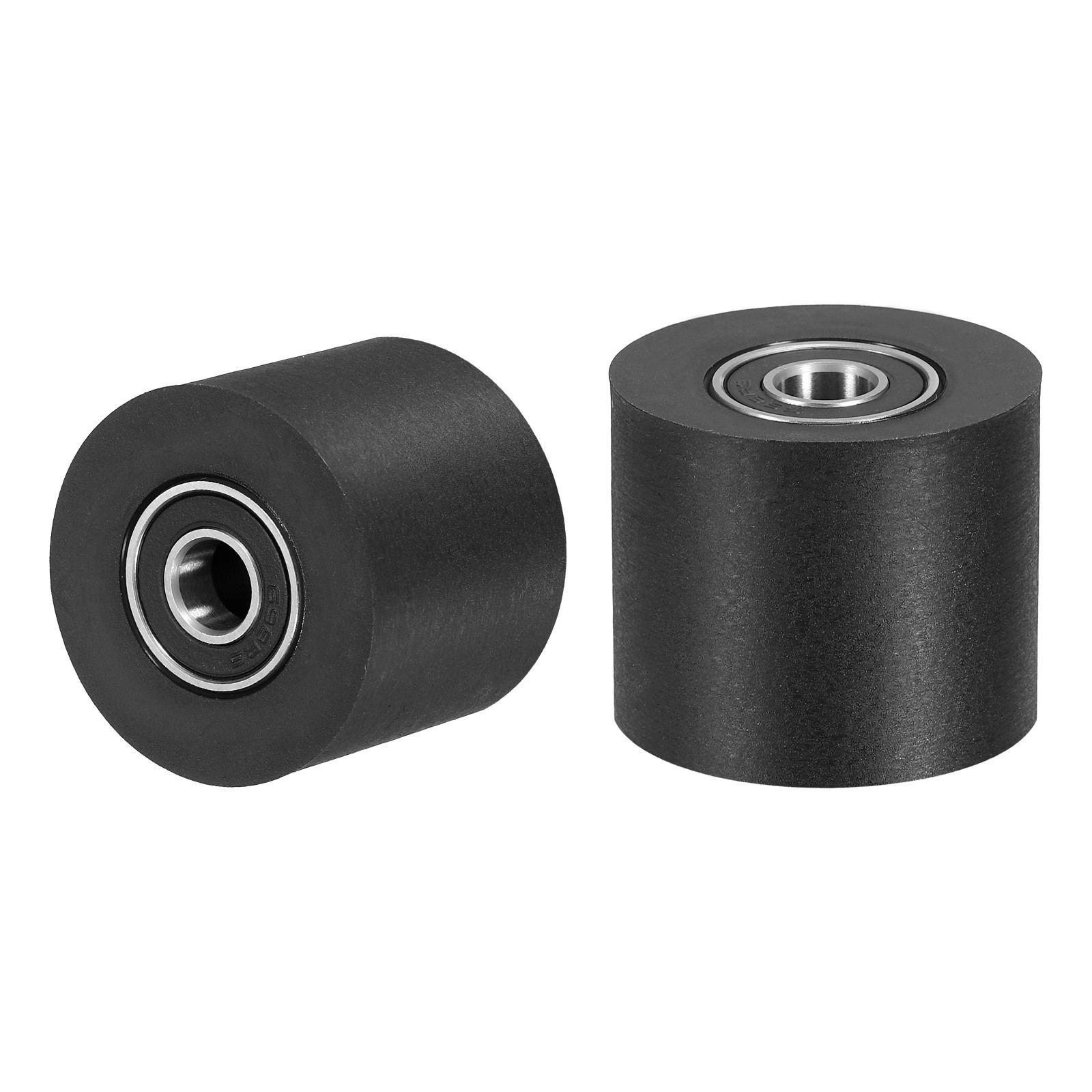 2Pcs Plastic Roller Wheel with Bearing, 5/16"x1-3/8"x1-3/16" Bearing Pulley