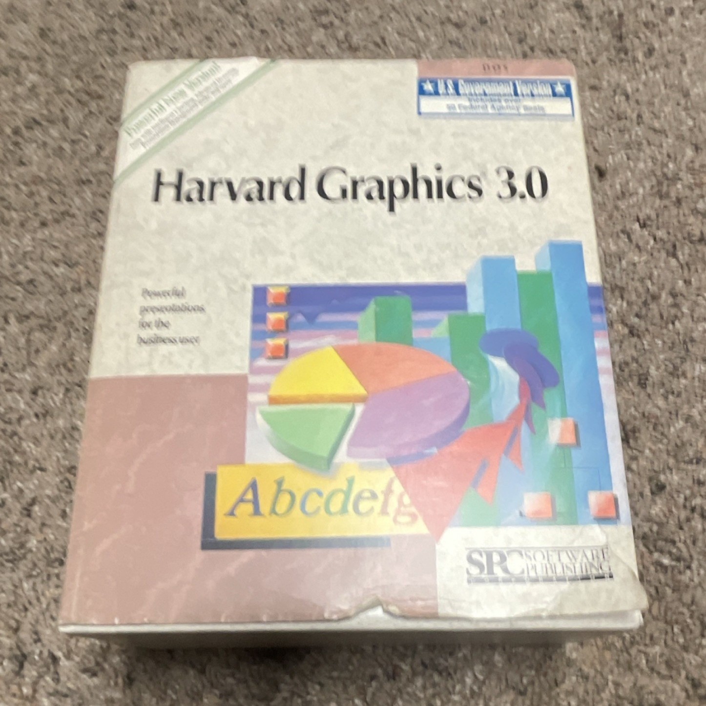 SPC Software Publishing Harvard Graphics 3.0 Presentation Low-Density Disks Set
